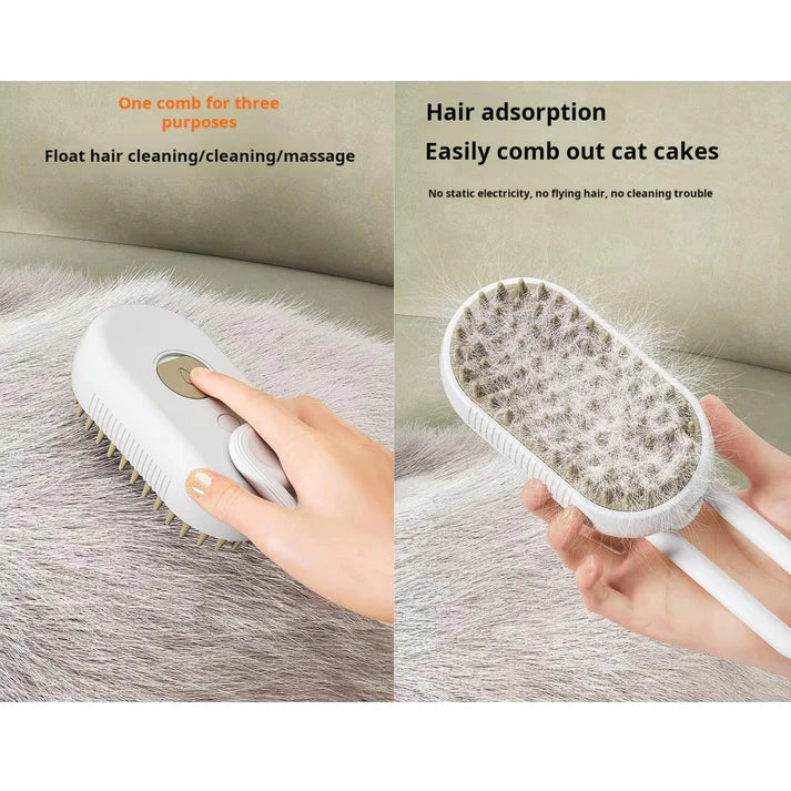 Steamy 3 in 1 Pet Hair Brush